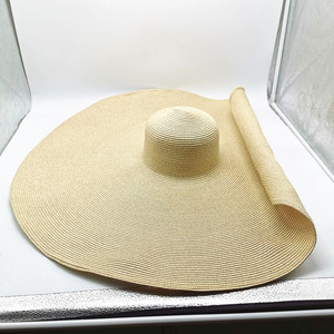 Bán Buôn Kích Thước Khác Nhau Giấy <span class=keywords><strong>Hat</strong></span> Kỳ Nghỉ Bãi Biển Mô Hình Lớn 80Cm Quá Khổ Mũ Rơm Cho Phụ Nữ Rộng vành - Product Image 6