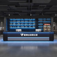 Salle de snooker et salle de cartes Bureau de réception Bar & Esports Café Internet Comptoir de caisse Unité d'angle personnalisée