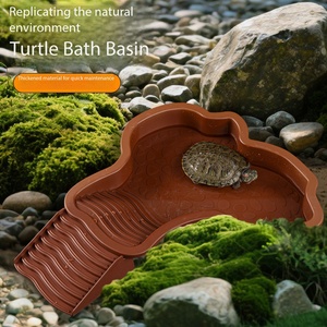 Baignoire en plastique sur mesure de type marchepied pour <span class=keywords><strong>tortues</strong></span>, grand bassin de bain pour <span class=keywords><strong>tortues</strong></span> semi-aquatiques, bassin double usage pour l'alimentation et l'eau <span class=keywords><strong>des</strong></span> reptiles - Product Image 2