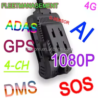 Firecore HX-880 2025 kamera mobil dasbor AI baru lensa ganda 1080P WiFi 4G kamera dasbor nirkabel DMS GPS ADAS kamera untuk Bus mobil
