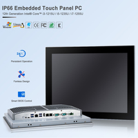 Ordinateur industriel haute performance intégré avec écran tactile capacitif étanche IP66 de 15 pouces, processeur Intel Core i7 de 12e génération