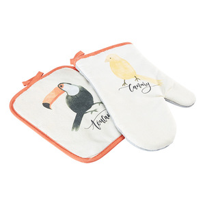 Heat Resistant Oven Mitts 28cm Thickened Non Slip For Oven Use - Product Image 2