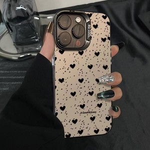Cartone animato custodia per telefono Soft Shell amore per <span class=keywords><strong>iPhone</strong></span> 16 15 14 13 12 <span class=keywords><strong>11</strong></span> <span class=keywords><strong>Pro</strong></span> <span class=keywords><strong>Max</strong></span> <span class=keywords><strong>Cover</strong></span> Laser multicolore opaco nero metallizzato Aurora - Product Image 1