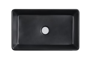 33インチ農家ブラックセラミックファームハウス大型シングル盆地磁器キッチンシンクワークステーション - Product Image 5