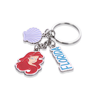 Customized Zinc Alloy Metal Keychains with Vintage Cartoon Design Lightweight Painted Enamel Key Pendants From Forbidden City