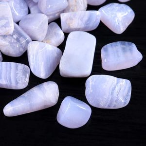 ALIZA AGATE EXPORTS Natural Angelite <b>Crystal</b> <b>Chips</b> Polished Gemstones Irregular Shape Decorative for Chakra Feng Shui Home Decor - Product Image 5