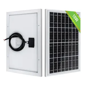 高效panneaux太阳能电池板10 W 20W 30w太阳能电池板10瓦单晶硅太阳能电池板套件，适用于12V 24v电池