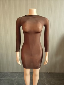 Robe de Soirée Chic et <span class=keywords><strong>Sexy</strong></span> en Maille Taille Unique pour <span class=keywords><strong>Femme</strong></span> – Collection 2026 – Vente en Gros - Product Image 5