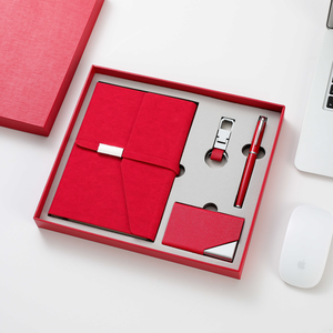 New Innovation Unique Stationery Leather Luxury Handmade Embossing Printed <b>Notebook</b> Pen Name Card Promotional Business Gifts <b>Set</b> - Product Image 4