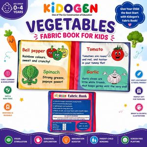 หนังสือกลอนคำศัพท์ผ้า KIDOGEN สำหรับเด็ก 0-4 ปี ของเล่นเสริมพัฒนาการแบบนุ่ม ซักล้างได้ - Product Image 2