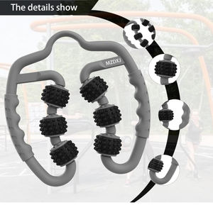 Rodillo de masaje muscular Fascia de seis ruedas para aliviar el dolor muscular Muslo Reducir la <span class=keywords><strong>celulitis</strong></span> Masaje de tejidos profundos - Product Image 2
