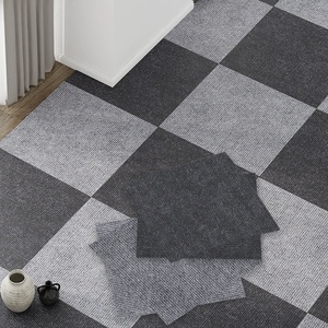 Dalles de moquette <span class=keywords><strong>auto</strong></span>-adhésives pour bureau, moquettes superposables, revêtements de sol antidérapants, dalles de moquette commerciales - Product Image 2