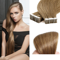 Extensions de cheveux naturels à rubans, beauté tymax, noir, fait à la machine
