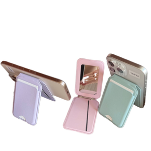 Porte-cartes magnétique en PU OEM, support réglable, compatible <span class=keywords><strong>MagSafe</strong></span>, pour cartes de crédit <span class=keywords><strong>Apple</strong></span> <span class=keywords><strong>MagSafe</strong></span>, avec protection RFID, vente en gros - Product Image 4