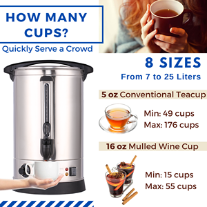 Heavybao หม้อต้มไวน์สแตนเลสแบบพกพาอุปกรณ์เชิงพาณิชย์ใช้ในบ้าน - Product Image 2