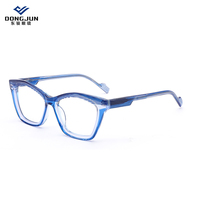 Monture de lunettes unisexe confortable et légère en acétate, design unique, tendance, monture complète, œil de chat, pour un usage quotidien