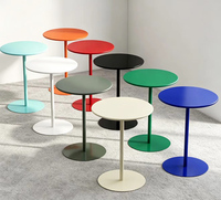 Table basse de luxe compacte de designer danois, style nordique moderne, table d'appoint en fer avec coins mobiles, table d'appoint et de bout de canapé convertible