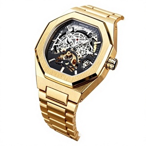 Orologio Meccanico Automatico <span class=keywords><strong>Fucini</strong></span> 344, Stile Casual Europeo e Americano, Resistente all'Acqua, con Quadrante in Acrilico - Product Image 1