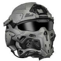 Masque tactique intégral de sécurité multi-couleurs avec casque intégré pour protection extérieure – Vente en gros
