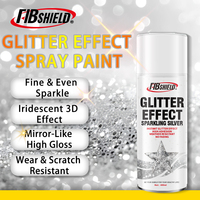 FIBSHIELD 450ml Peinture en spray à paillettes ultra-fines, imperméable, résistante aux UV, séchage rapide, finition haute brillance pour métal, bois et plastique