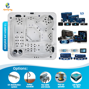 Jacuzzi extérieur sur mesure pour 5 personnes, avec système de contrôle Balboa USA, acrylique Aristech, <span class=keywords><strong>102</strong></span> jets de massage et 25 lumières LED - Product Image 2