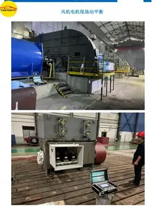 Impulsor de ventilador de husillo de torno de alta velocidad, equilibrador dinámico, rotación in situ, fuente de vibración de doble cara de un solo lado - Product Image 3