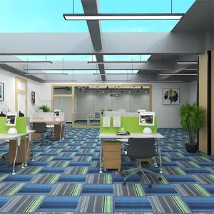 Durable Commercial PP Grey Carpet Tiles 50x50 Commercial Office Carpet Tile