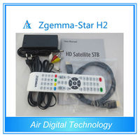 Zgemma-Star H2 Récepteur satellite à canaux libres Full HD 1080P Dual Core Linux OS E2 DVB-S2 + T2/C Twin Tuners