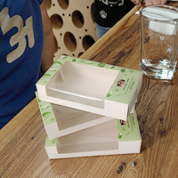 Runxing carton déjeuner sushi moto boîte de livraison de nourriture avec fenêtre transparente