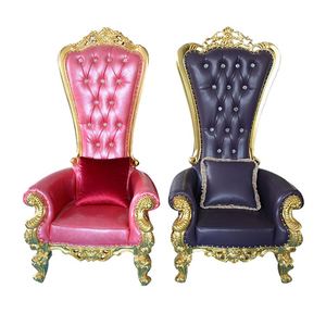 <span class=keywords><strong>Causeuse</strong></span> <span class=keywords><strong>Moderne</strong></span> À Dossier Haut En Bois Antique En Bois Royal Queen En Métal Chaises de Trône De Mariage De Luxe Roi - Product Image 6