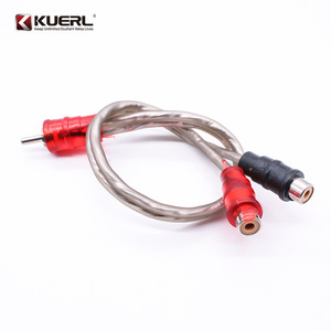 Câble audio RCA KUERL mâle-femelle pour système audio de voiture, câble répartiteur de signal stéréo avec gaine en PVC - Product Image 4