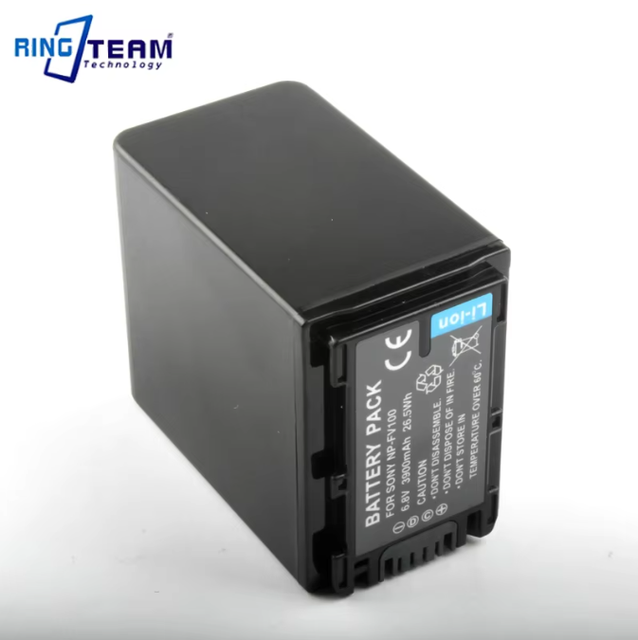 Ringteam NP-FV100 Decoded 3900mAh Li-Ion Rechargeable Battery for Sony HDR-CX190 HDR-CX200 XR350E Cameras Oneplus New Stock