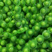 Bonbons gélifiés aux fruits 3D assortis, forme de boule, halal, doux, emballage en bouteille