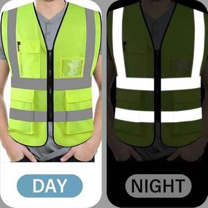 ANSI Clase 3 Poliéster de alta visibilidad Trabajo de construcción Chaleco DE SEGURIDAD reflectante Servicios DE EMERGENCIA Logo Chaleco de control de tráfico - Product Image 5