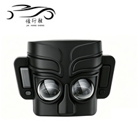 JHS Neblineras ATV RGB Moto Spot antibrouillard double projecteur lentille rétro masque forme moto projecteur LED feux de conduite auxiliaires