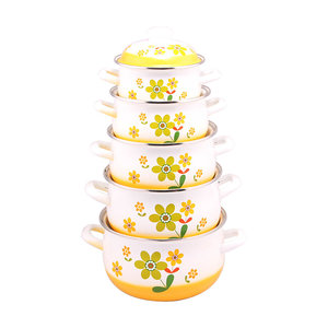 Vente flash : Casserole en émail de 18 à 26 cm, ustensiles de cuisine, pot à soupe, style classique, ustensiles de cuisine de camping, pot en émail durable, cuisine turque - Product Image 4