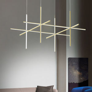 ECOJAS Nordic Style Luxury Stick Shape Gold Modern <b>Ceiling</b> Lamp <b>Light</b> Indoor Decoration LED Chandeliers & Pendant <b>Lights</b> - Product Image 2