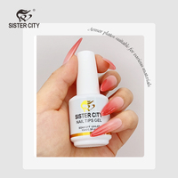 Sister City Professional Nail Factory Supplies Private Label Builder UV Gel Polish Nail Tips 15ml Easy Extension