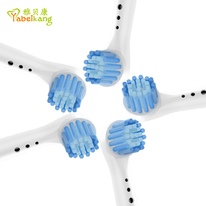 Têtes de <span class=keywords><strong>brosse</strong></span> de rechange pour le nettoyage doux des dents sensibles en nylon Dupont moyen adaptées à la tête de <span class=keywords><strong>brosse</strong></span> à dents électrique orale - Product Image 1