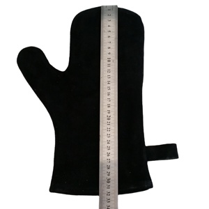 Hot bán BBQ Phụ kiện lò nướng thịt nướng găng tay cực chịu nhiệt 100% chải da lộn lót đầy đủ - Product Image 4