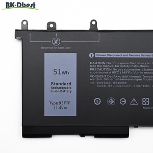 11.4V 51WH 93FTF ホットセール卸売 新品交換用バッテリー <span class=keywords><strong>Dell</strong></span> Latitude <span class=keywords><strong>E5480</strong></span> P60F P72G E5290 93FTF ノートパソコン用バッテリー - Product Image 2