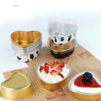 Boîte en aluminium de forme personnalisée pour gâteau au fromage, moule ovale en aluminium pour pudding, outils de cuisson