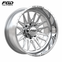 Jantes de camion FGD forgées de 24 à 30 pouces, concaves et profondes, avec enjoliveurs flottants, finition polie, PCD 8x170/180 pour F-250/F-350 Super
