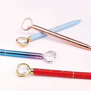 Promozionale Mulit-colori cristallo rotto diamante ruotare penna a sfera in metallo con Logo personalizzato stampato per i regali - Product Image 6