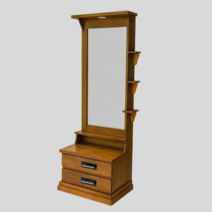 High Quality Classic Solid Wood Makeup Vanity Wooden <b>Dressing</b> <b>Table</b> <b>with</b> Mirror Bedroom <b>Storage</b> Vanity Desk Freestanding - Product Image 1