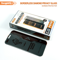 Film de protection d'écran en verre trempé anti-espion à bords ondulés et découpés, anti-UV, pour iPhone 17 Pro Max