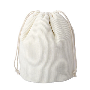 Custom Portable Round Large <strong>Toiletry</strong> Corduroy with Inner Makeup <strong>Bag</strong> Travel <strong>Bag</strong> Lazy Cosmetic <strong>Bag</strong> with <strong>Drawstring</strong> - Product Image 6