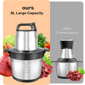 Mixeur foufou Mix poundo Yam Pounder Mixer fufu máquina de golpear comercial 6l 10l 12l picadora de carne de acero inoxidable - Product Image 3