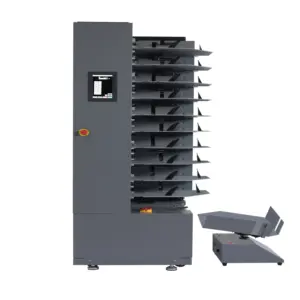 Fonksiyonu ile WD-H610 eyer dikiş ve kırpma 10 pins hava emme dijital kağıt Collator