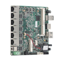 Router Firewall de 6 Puertos LAN, Placa Base Mini PC de Alto Rendimiento con Procesador J1900, Compatible con EMMC